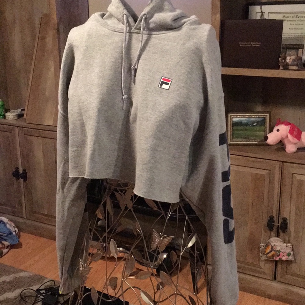 Fila cropped hooded long sleeve